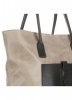 Kožené kabelka shopper bag Genuine Leather béžová 358